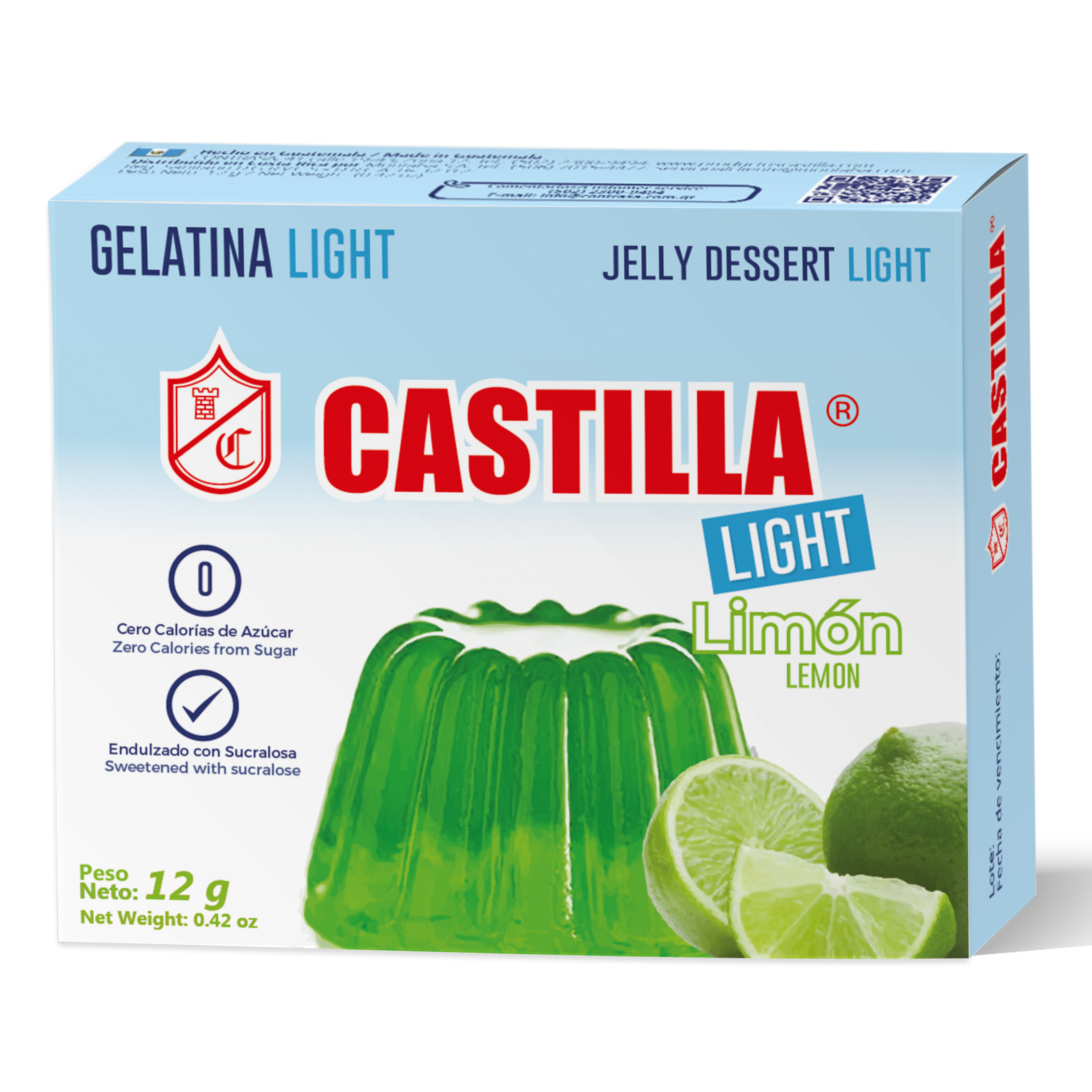 Gelatina Castilla Light Limón 12g